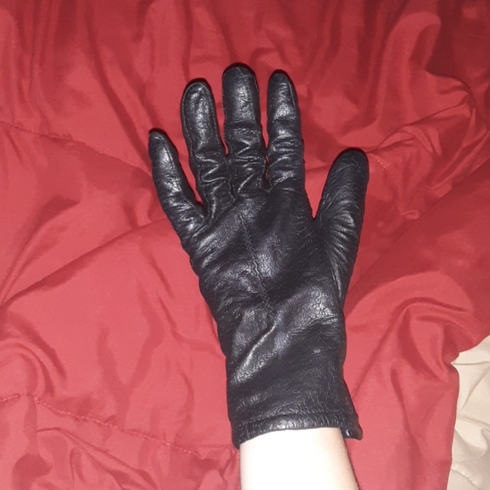 black gloves